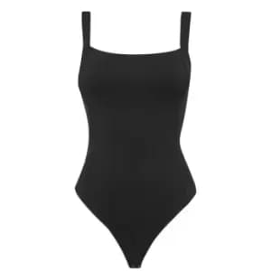 GOOD AMERICAN Scuba Contour Bodysuit - Black