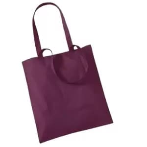 Westford Mill Promo Bag For Life - 10 Litres (Pack Of 2) (One Size) (Burgundy)