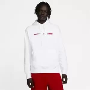 Nike Sportswear Standard Issue Mens Fleece Pullover Hoodie - White