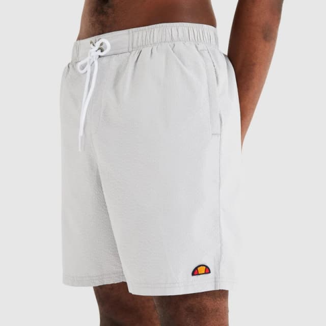 Ellesse Mens Segnato Swim Short in Light Grey Size: Small Light Grey Male S