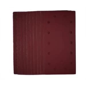Draper 1/2 Sanding Sheets with Hook and Loop, 115 x 230mm, Assorted Grit (Pack of 10)