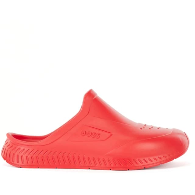 Boss Mens Titanium-R Rubber Water-Friendly Pool Sliders Bright Red male 5 (39)