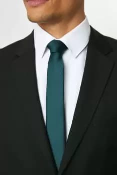 Mens Slim Forest Green Tie