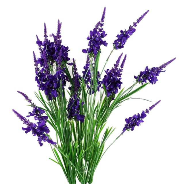 Leaf Pack of 6 x 80cm Purple Larkspur Artifical Stem Purple unisex
