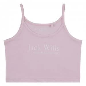 Jack Wills LL Script Vest JG21 - Pink Lady