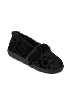 Velour Full Back Slipper