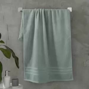 Zero Twist 100% Micro Yarn Cotton Bath Towel, Sage Green - Catherine Lansfield