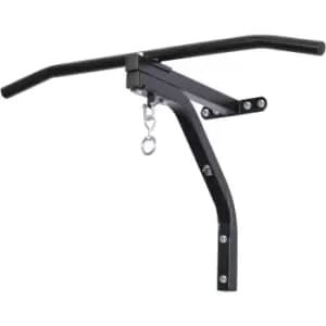 Heavy Punch Bag Hanger Wall Mount Chain Swivel Bracket Bar Steel, Black - Homcom