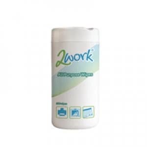 2Work All Purpose Wipes Tub of 100 DB57002
