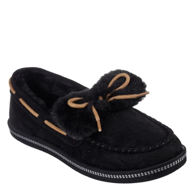 Skechers Womens Cozy CampF Full Fit Slipper Black female 2 (35)