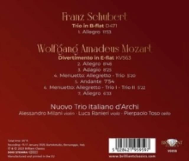 Mozart: Divertimento, KV563 CD / Album