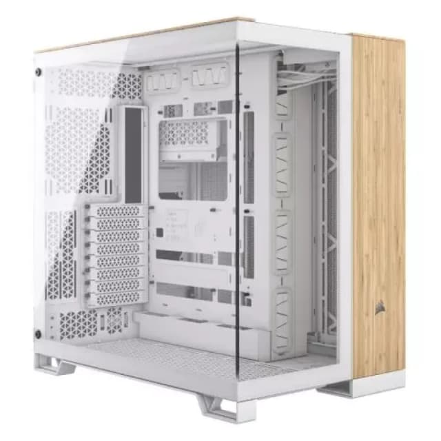Corsair 6500X Bamboo Mid Tower Case - White