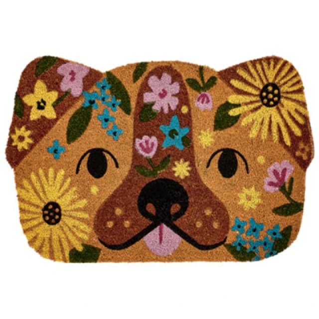 Beliani Doormat Tibig Multicolour 60 X 90 Cm Dog Coir