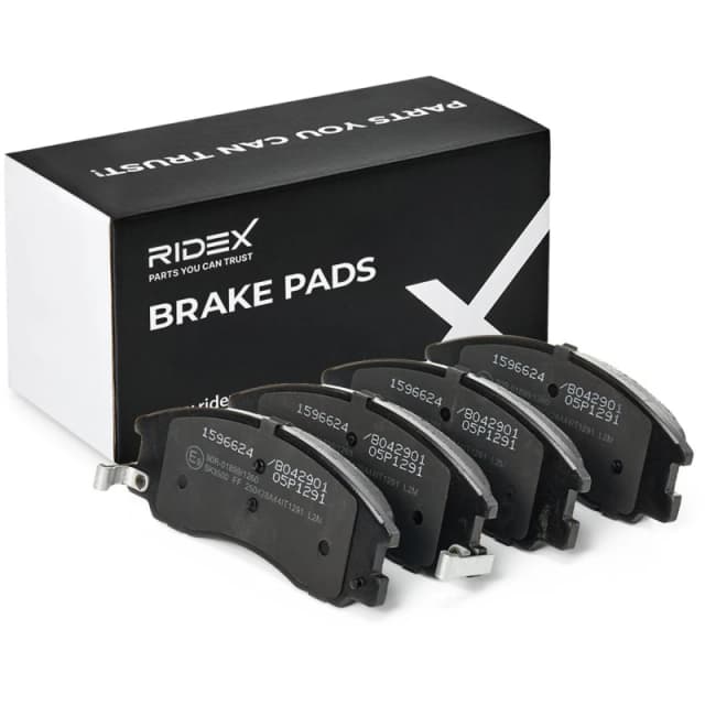 RIDEX 402B0394 Brake pad set Front Axle, with acoustic wear warning Brake Pad Set,disc brake (402)