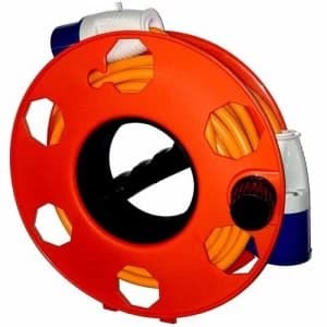 Zexum 2.5mm 16A 10M Orange Mains Hook Up Extension Cable With Reel - 10 Meter