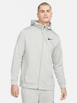 Nike Training Dry Full Zip Hoodie - Dark Grey, Size S, Men