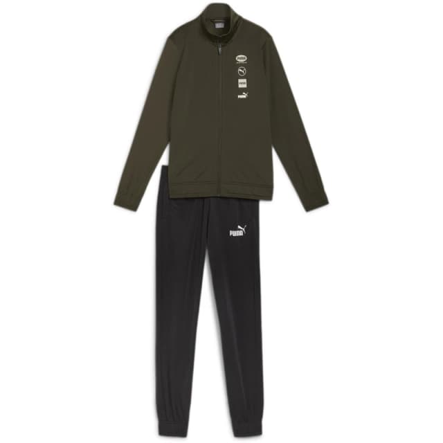 Puma Logo Tracksuit Set Juniors - Green Green 7 - 8 Years