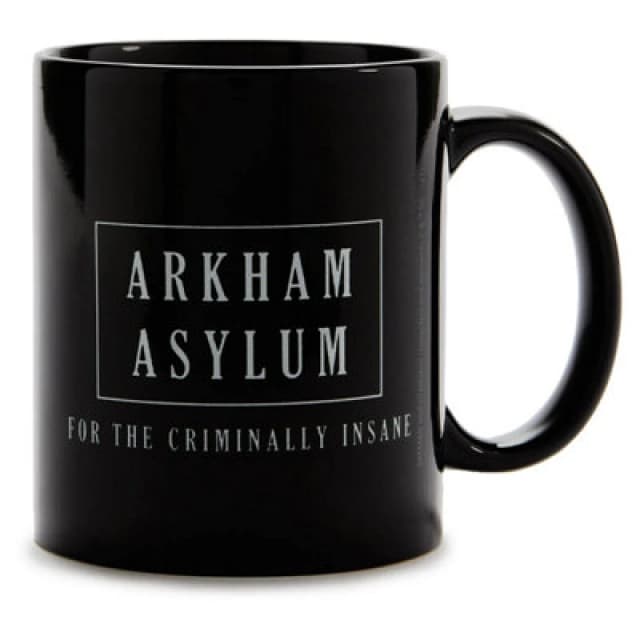 Batman Batman Official Core Arkham Asylum Mug - Black One Size Unisex 5056762888313