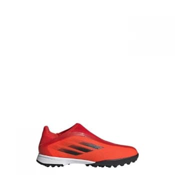adidas X Speedflow.3 Laceless Turf Boots Kids - Red / Core Black / Solar Red