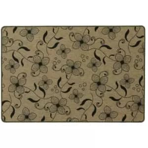 Elegance Range Flowers Indoor Mat 50 x 75cm - JVL