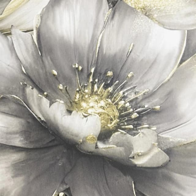 Muriva Aminah Floral Wallpaper - For Living Room, Bedroom, Fireplace - Matt Finish, Floral Pattern, Charcoal & Gold