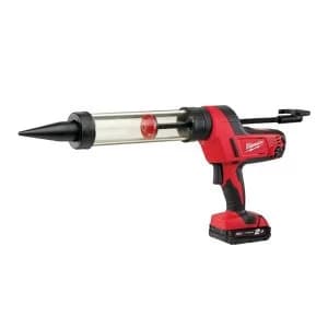 Milwaukee Power Tools C18 PCG/400T Transparent Tube Caulking Gun 400ml 18V 1 x 2.0Ah Li-ion