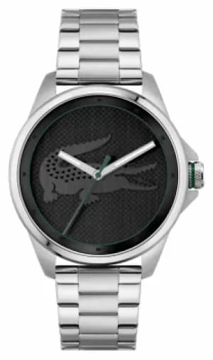 Lacoste LE CROC Black Dial Stainless Steel Bracelet 2011131 Watch