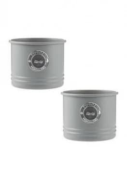 Typhoon Living Set 2 Metal Herb Planters