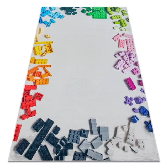 RugsX Bambino Rug in Grey Size: 140cm x 200cm Grey Unisex 140cm x 200 cm