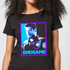Avengers Endgame Thor Poster Womens T-Shirt - Black