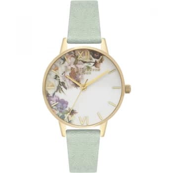 Enchanted Garden Sage & Gold Watch