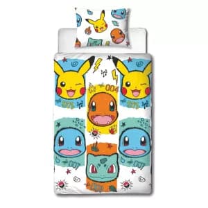 Pokemon Rocks Single Duvet Cover Set