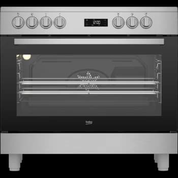 Beko GF17300GXNS Ceramic Hob Electric Range Cooker