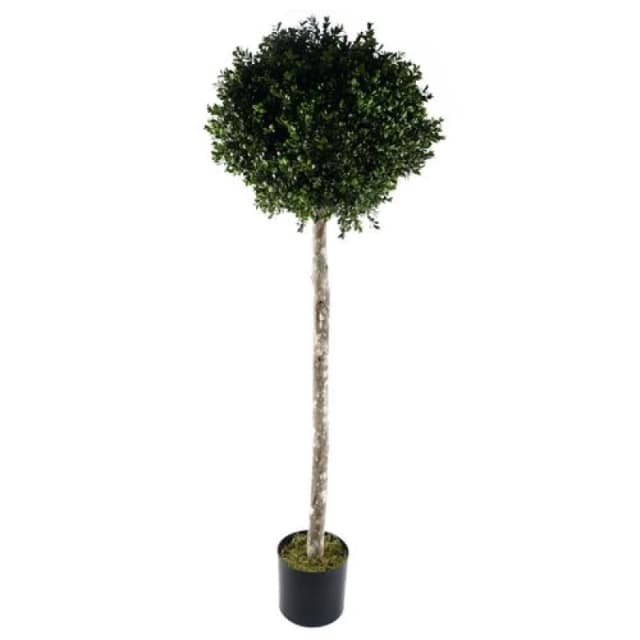 Leaf Buxus Ball Artificial Tree UV Resistant Outdoor Topiary 140cm Botanik Green