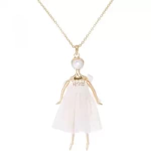 Ted Baker Ladies Gold Plated Bijou Pave Ballerina Pendant