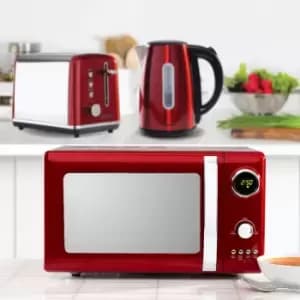 Daewoo Kensington SDA1685GE 1.7L Jug Kettle, Kensington SDA1584GE 2 Slice Toaster And Kensington SDA1656GE 20L Digital Microwave Bundle