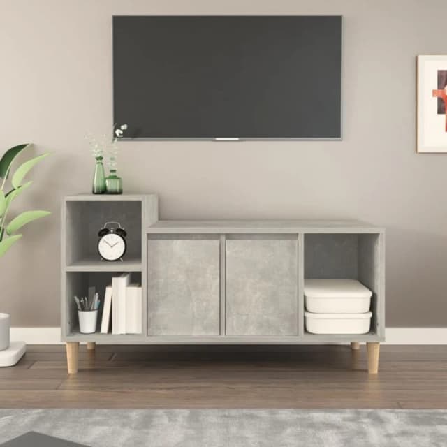 Vidaxl TV Cabinet Concrete Grey 100X35X55cm Engineered Wood, Grey 821176