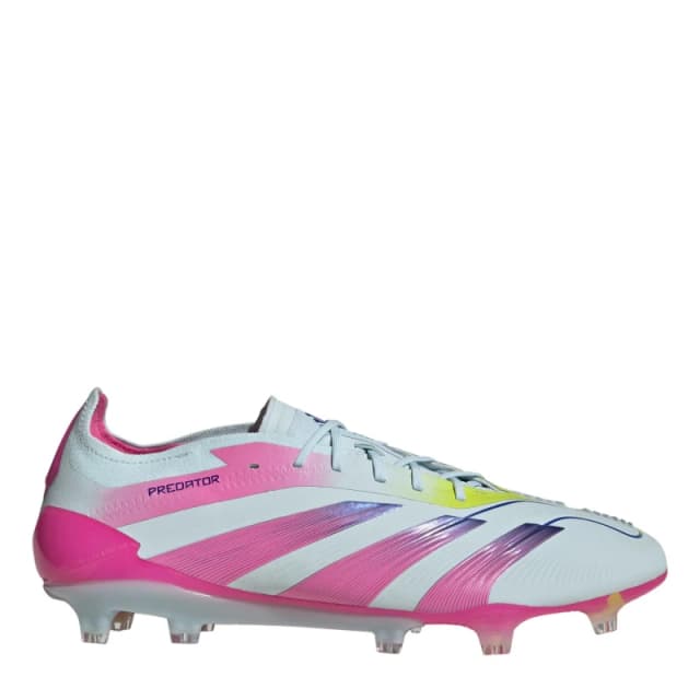 adidas Unisex Adults Predator Elite Firm Ground Football Boots Blue/Pink/Yel unisex 11 (46)