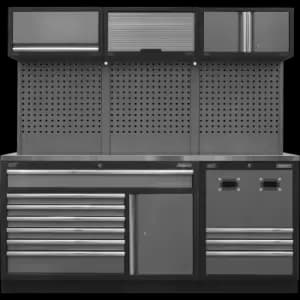 Sealey Superline Pro MSS Stainless Steel Worktop Storage Combo 2040mm 460mm 2000mm