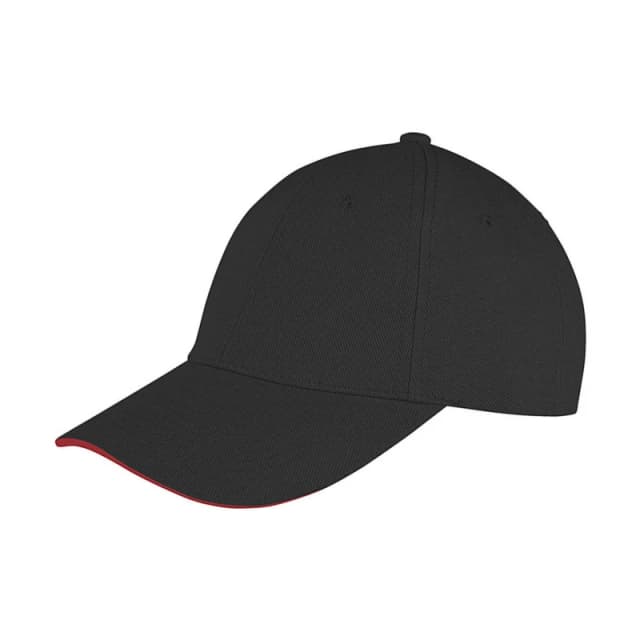 Result Result Men Core Memphis Sandwich Peak Cap in Black One Size Male 5057819676945