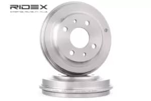 RIDEX Brake Drum Rear Axle 123B0025 Rear Brakes,Drum Brake FIAT,Seicento / 600 Schragheck (187_),CINQUECENTO (170),Siena (178_, 172_),PALIO (178BX)