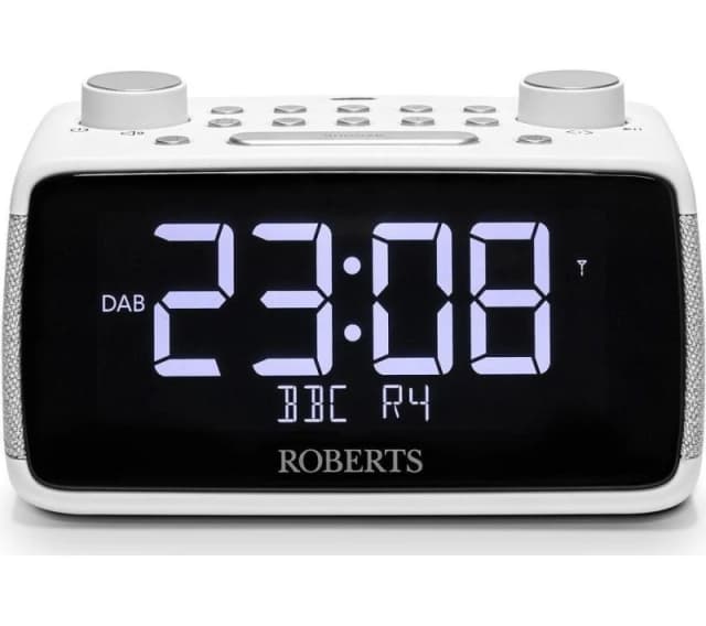 ROBERTS Ortus 4 DAB Clock Radio - White 5038301313302