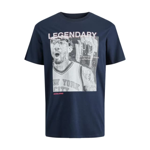 jack & jones T-Shirt Jack & Jones Jcolegends Photo Bleu Male S