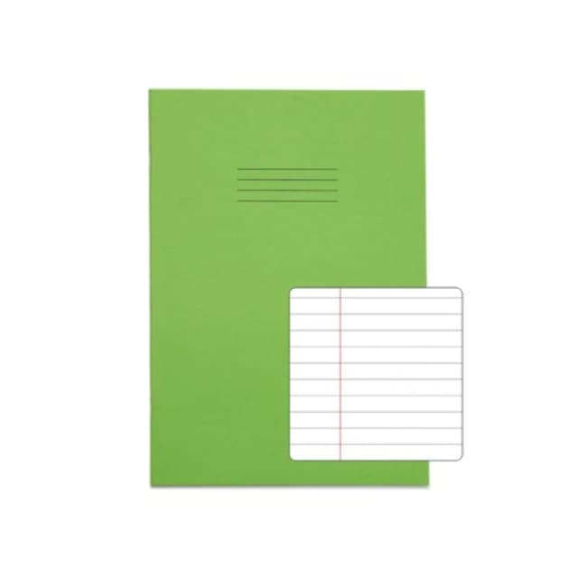 Rhino A4 Exercise Book 64 Page F8M Light Green (50 Pack) VEX677-305-8