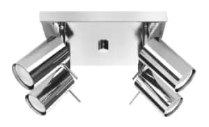 Ring Spotlight Clusters Flush Light Chrome GU10