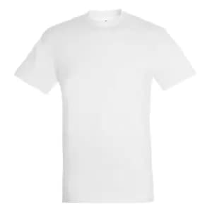 SOLS Mens Regent Short Sleeve T-Shirt (L) (White)