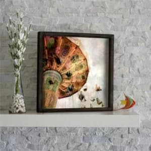 KZM514 Multicolor Decorative Framed MDF Painting
