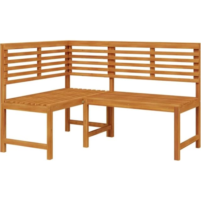 VIDAXL Garden Corner Bench 140cm Solid Acacia Wood Vidaxl 8720286143551
