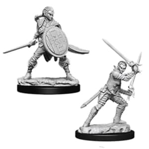 Pathfinder Battles Deep Cuts Unpainted Miniatures - Female Elf Fighter