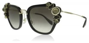 Miu Miu MU03SS Sunglasses Black 1AB0A7 51mm